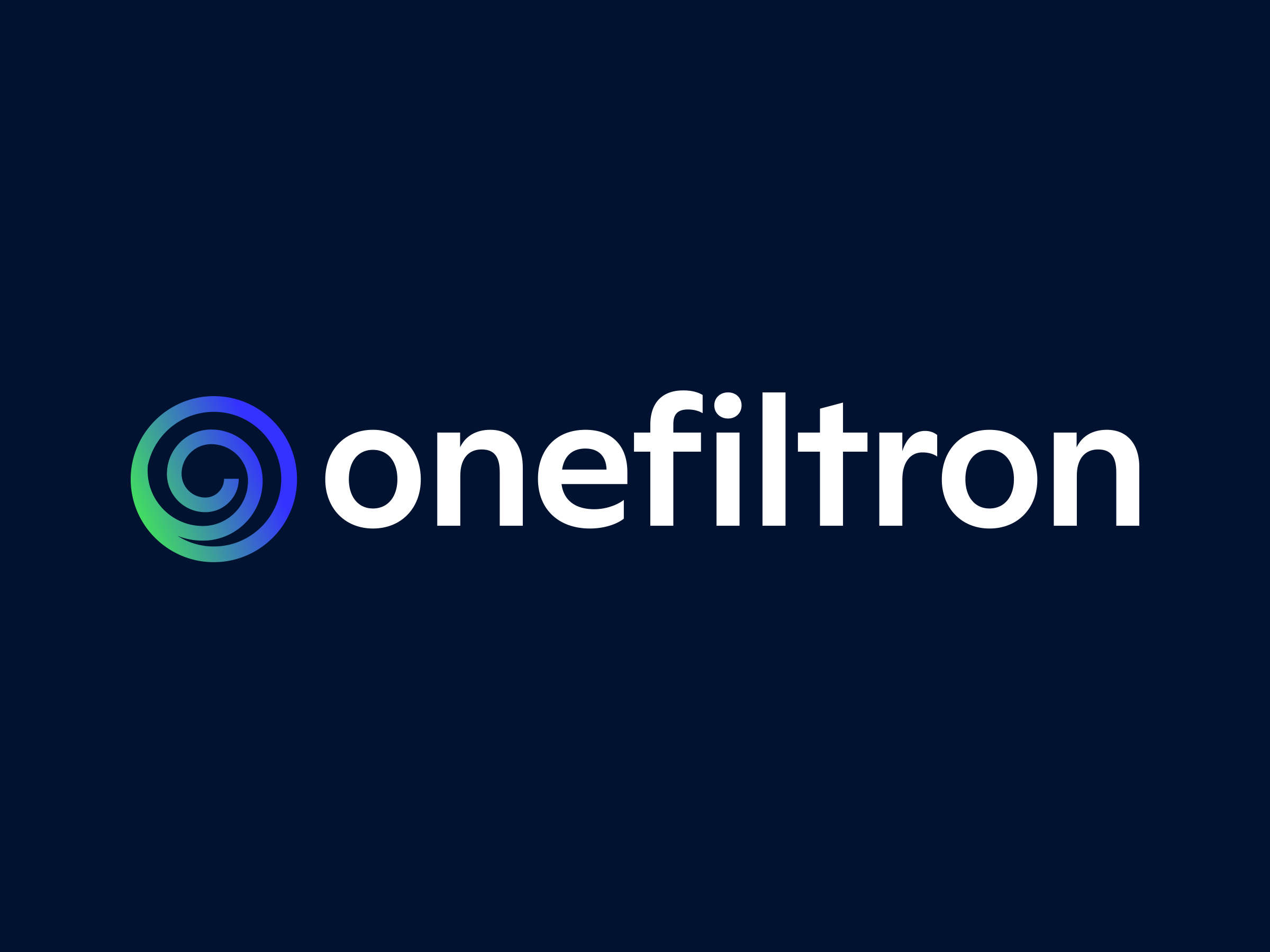 Onefiltron Logo White